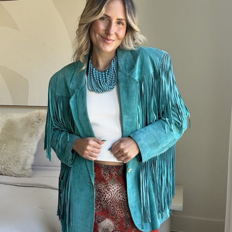 The Turquoise Moon Vintage Suede Jacket