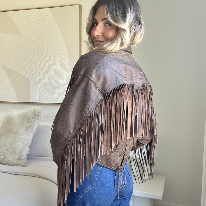 The Fast Car to Fort Worth Vintage Leather Jacket