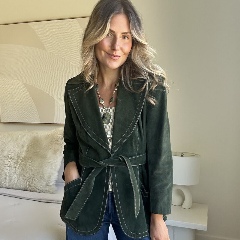 The Evergreen Encore Vintage Suede Jacket