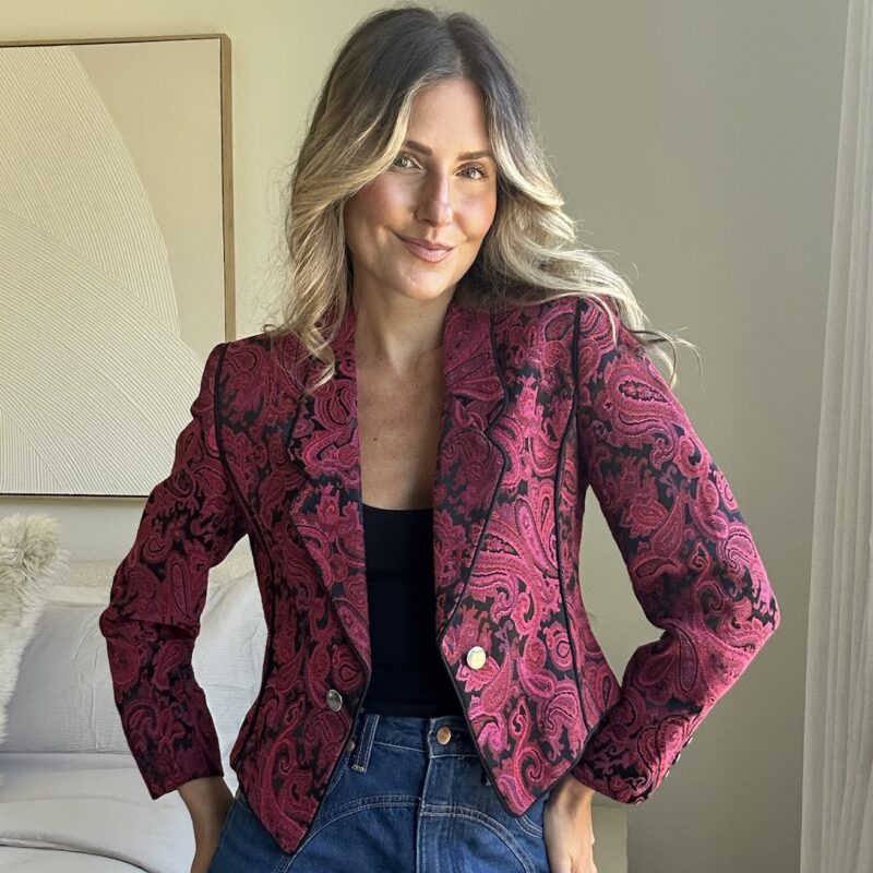 The Pioneer Paisley Vintage Tapestry Blazer
