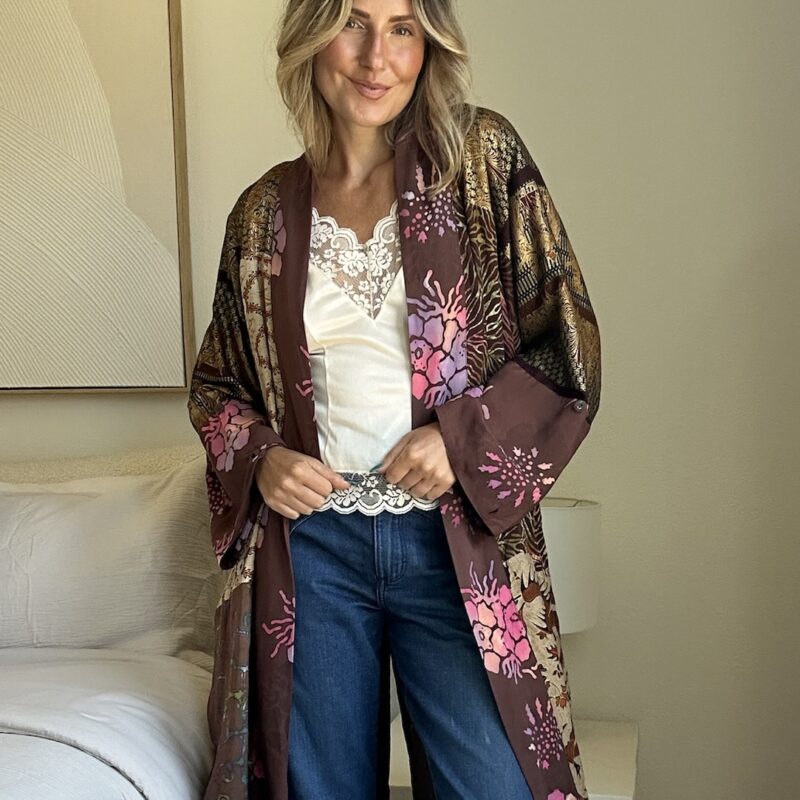 The Boho Collage Vintage Kimono