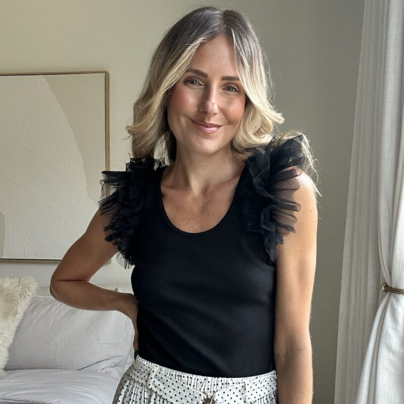 The Downtown Drama Ruffle Top