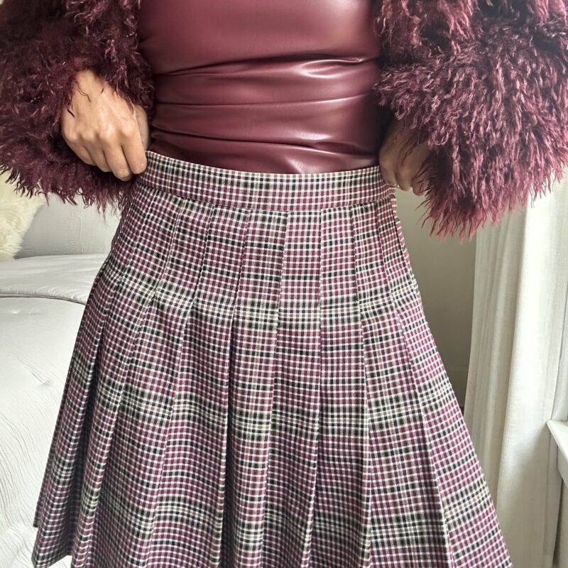 The Varsity Vibe Pleated Mini Skirt
