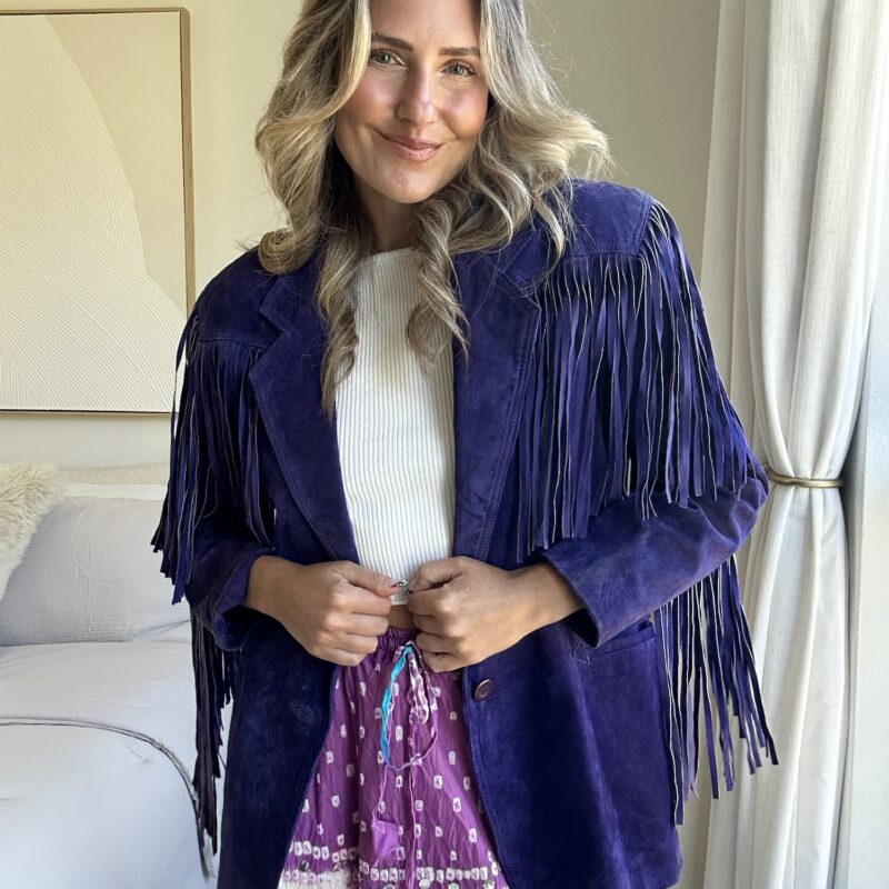 The Electric Desert Vintage Suede Jacket