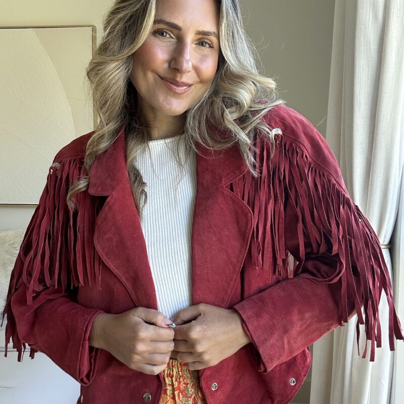 The Cherry Bomb Vintage Fringe Jacket