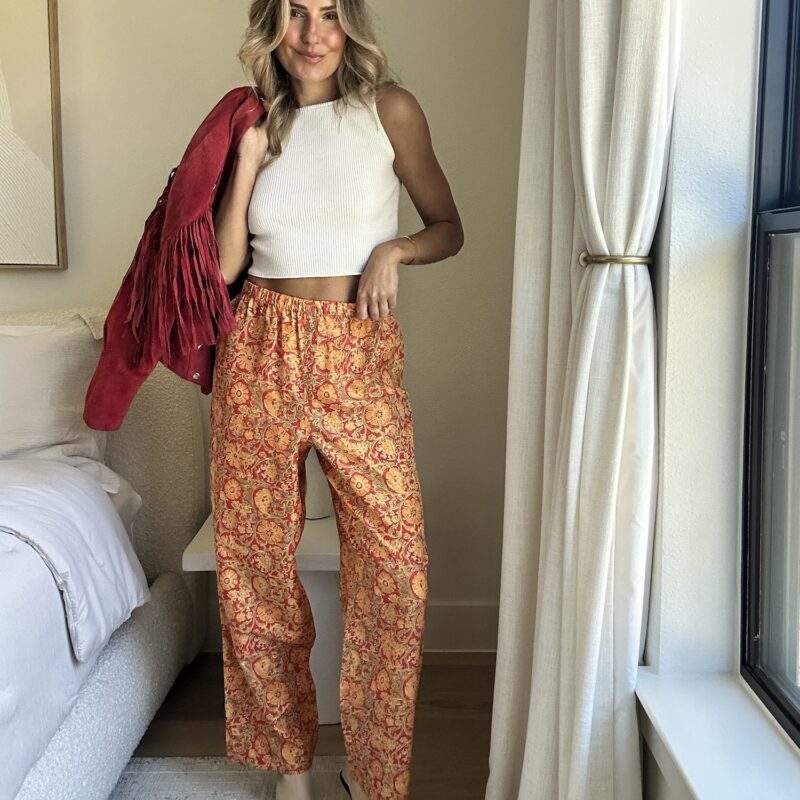 The October Spice Vintage Silk Pants