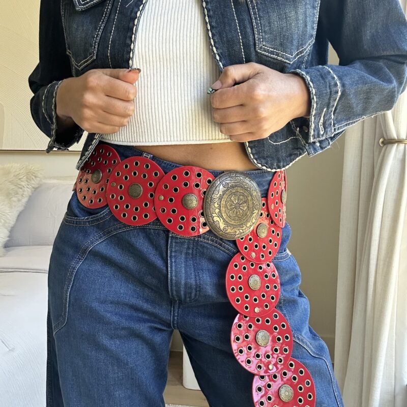 The "Buckle Up, Cowboy" Concho Belt