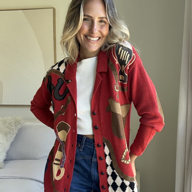 The Cambridge Equestrian Club Vintage Cardigan