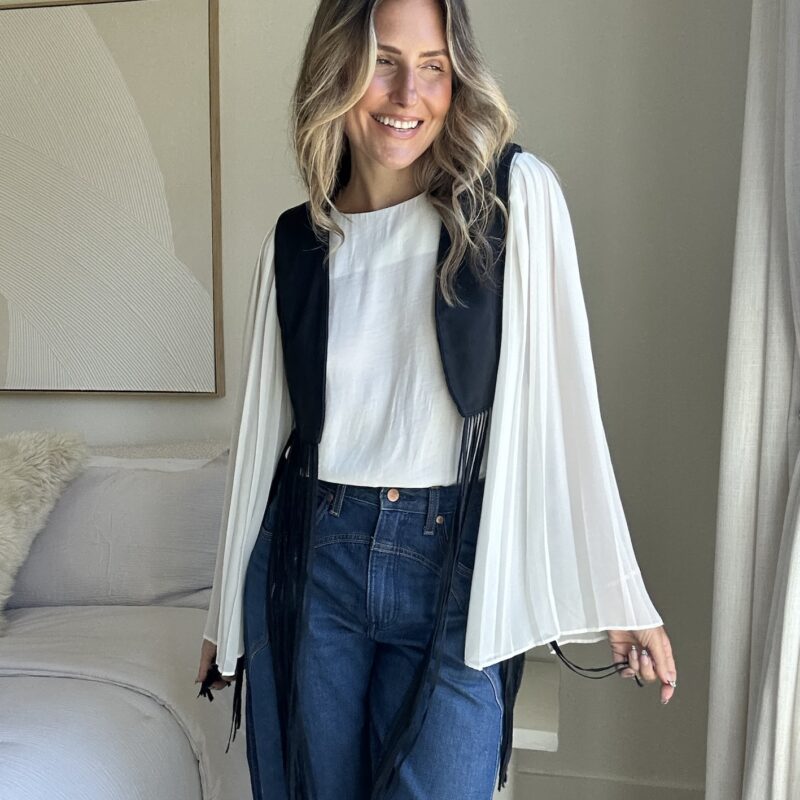 The Dark Horse Vegan Suede Vest