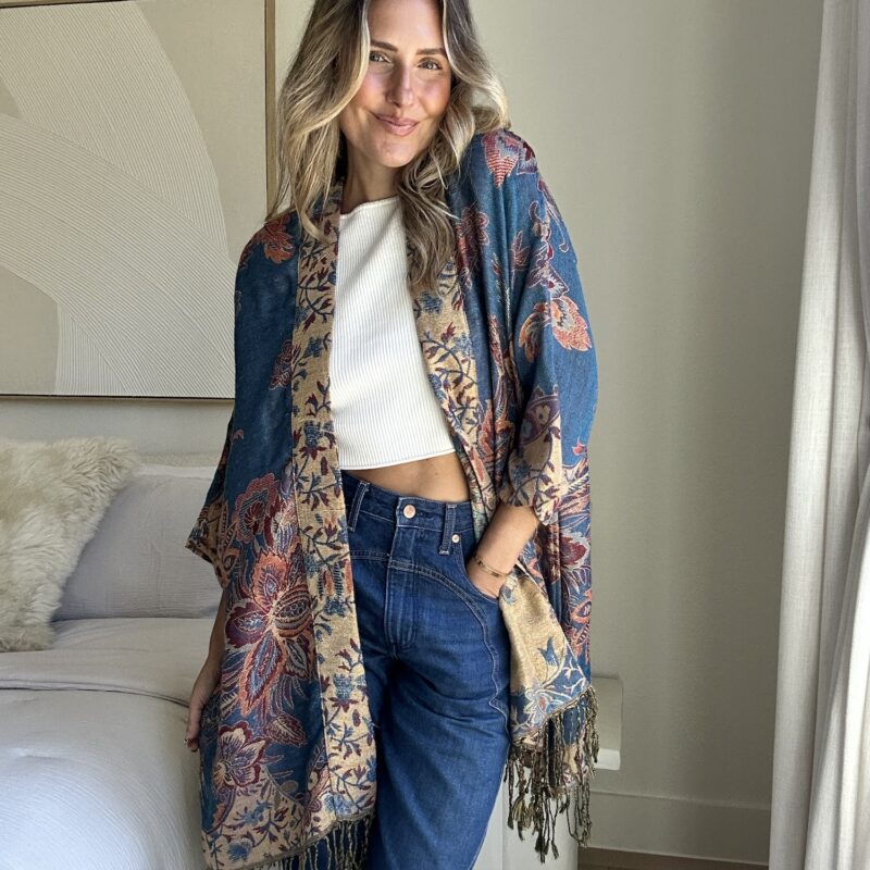 The Gilded Saddle Paisley Kimono