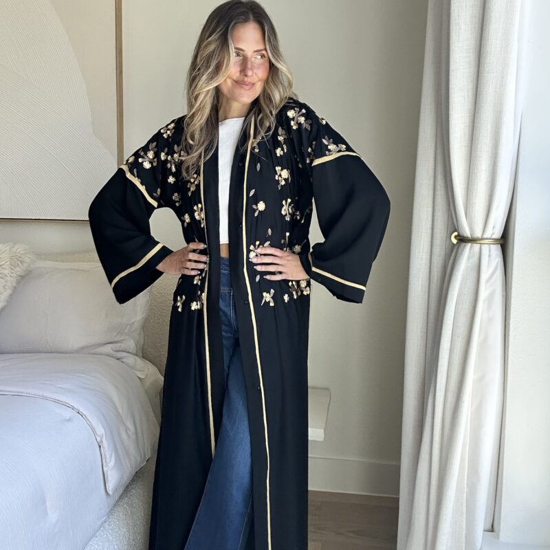 The Zari Empress Embroidered Abaya