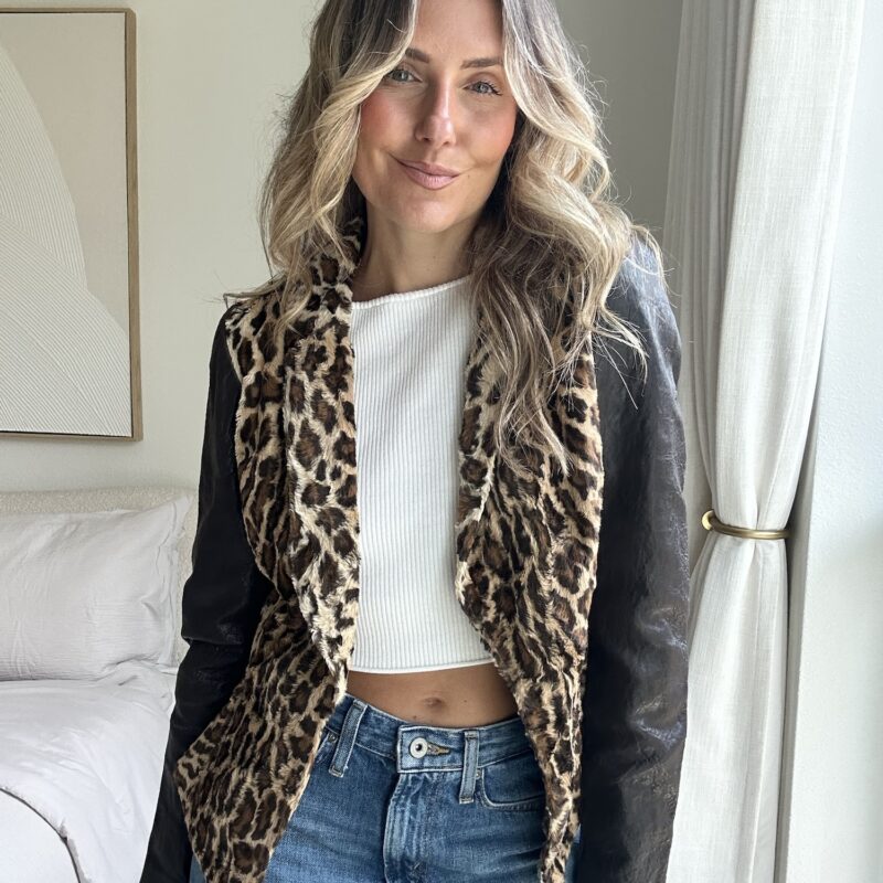 The Wild Weekend Leather Moto by Elizabeth & James