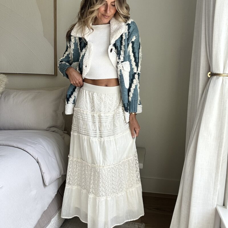 The Flutter & Float Cotton Maxi Skirt