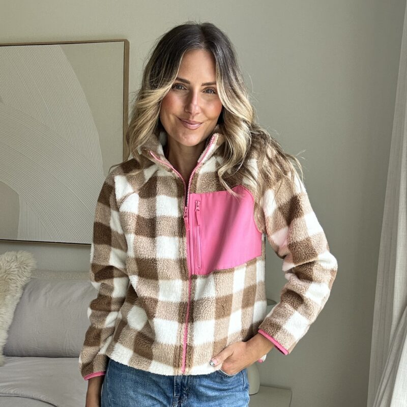 The Barbie Goes Camping Fleece Zip Up