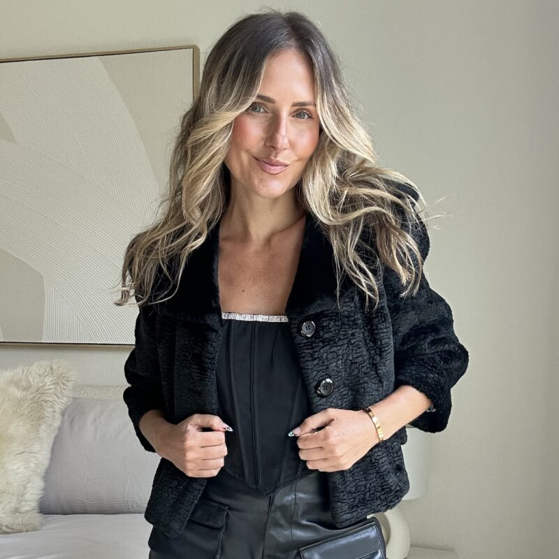 The Date Night Directive Faux Fur Vintage Coat
